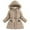 Khaki, variant on Krdevn Girls Long Coat Winter Warm Thickened Downlike Jacket with Hood Windproof Outerwear for Kids,Size:11-12 Years