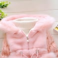 thumbnail image 4 of CPNG Girl Winter Dress Coats Knited Fur Outerwear Coats Snowsuit Clothing Warm Fleece Lined Lightweight Parka Snow Puffer Down Jacket with Hooded, 4 of 6