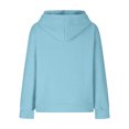 thumbnail image 5 of SGFCWSX Girls Hooded Sweatshirts Kids Fleece Hoodie Full Zip Solid Color with Pockets Tops Light Blue Size 5 Years, 5 of 6