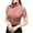 Pink, variant on Women's Casual Tops, Elastic Casual High Neck Base Layer with Bottom Layer, Women's Mesh Top