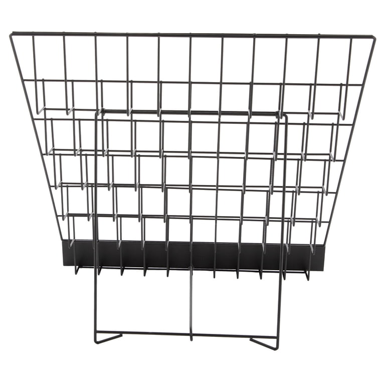 Affordable Display Products 6-Tier Black Wire Countertop Display Rack ...