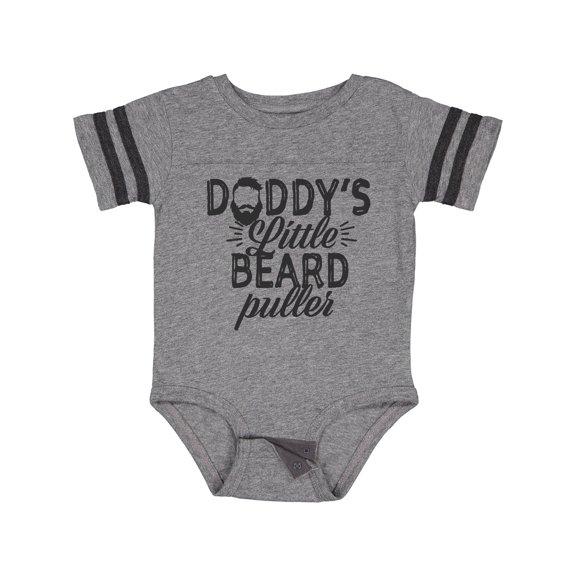 Inktastic Daddys Little Beard Puller Boys or Girls Baby Bodysuit