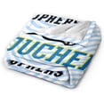 thumbnail image 2 of Goucher College Logo Fleece Blanket, Very Soft Microfiber Flannel Blanket for Couch Warm and Cozy for All Seasons, Black, 2 of 6