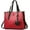 Red, variant on CoCopeaunts Top Handle Handbag for Women Soft Faux Leather Shoulder Bag Large Capacity Crossbody Bag Retro Satchel