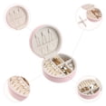 thumbnail image 3 of Unique Bargains Travel Jewelry Box Small Portable Jewelry Organizer Case Storage Display Pink, 3 of 8