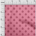 thumbnail image 1 of oneOone Cotton Poplin Fabric Floral Block Printed Fabric 1 Yard 56 Inch Wide, 1 of 4