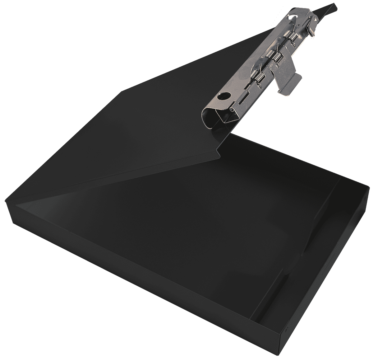 Saunders 11018 Redi-Rite Aluminum Storage Clipboard with 1 in. Clip Capacity for 8.5 in. x 11 in. Sheets - Black