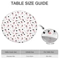 thumbnail image 6 of White Cow Heart Pattern Round Fitted Tablecloth with Elastic Edge,Dining Table Cover Waterproof,Outdoor Round Tablecloth for Camping,Dining,Indoor and Outdoor, 6 of 7