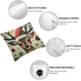 thumbnail image 4 of Nawypu Christmas Deer Picture Throw Pillow Covers Set, Square Throw Pillow for Couch, Bed, Sofa, Bench, Chair,Suitable for All Season Pillow Case for Livingroom Bedroom,2 Pcs White, 4 of 6