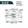 thumbnail image 4 of Unique Bargains Car Wheel Center Hub Cap Rim Cover Hub Caps 62mm 2.44" OD Snap-in Plastic for Most Cars Silver Tone Silver Tone, 4 of 6