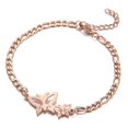 thumbnail image 1 of Xiao Hua Pulsera para mujer de acero inoxidable ajustable, joyería de moda, estilo K, 1 of 4