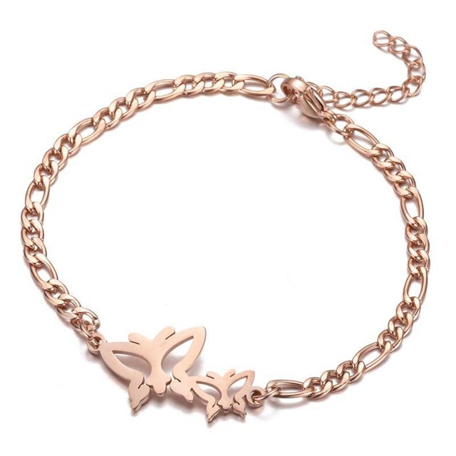 Xiao Hua Pulsera para mujer de acero inoxidable ajustable, joyería de moda, estilo K