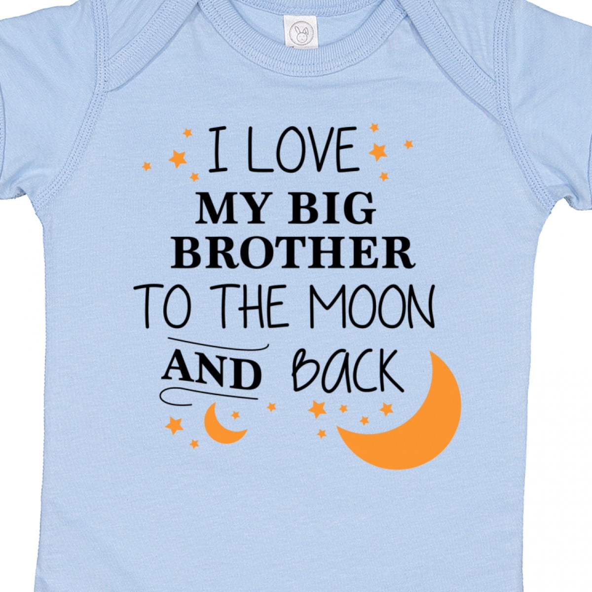 Inktastic I Love My Big Brother to the Moon and Back Boys or Girls Baby Bodysuit