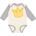 thumbnail image 3 of Inktastic Gold Crown Boys or Girls Long Sleeve Baby Bodysuit, 3 of 5