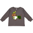 thumbnail image 3 of Inktastic Cute brown dachshund in traditional German costume Boys or Girls Long Sleeve Toddler T-Shirt, 3 of 5