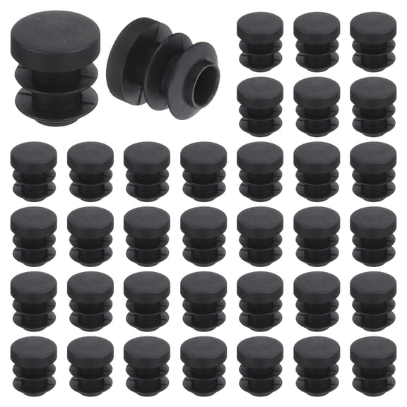 36 Pcs Round Plastic Plug, Furniture Leg Pipe Insert for Chair, Sofa, Table, Shelf 12mm(0.47 Inch)