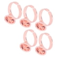 thumbnail image 3 of 5pcs Pigment Ring Cup Reusable Stainless Steel Microblading Tattoo Ring Cup for Eyelash Artist Rose Red Small With Partition, 3 of 14