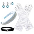 thumbnail image 2 of Accesorios de Disfraces Yosbabe para Niñas Princesa Cenicienta Diadema Guantes Anillo Pendientes, 2 of 2