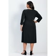 thumbnail image 2 of Avenue Women's Plus Size Laid Back Knit Dress, 2 of 2