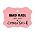thumbnail image 3 of 100 PCS Hand Made with Love Custom Made Hang Tags Personalized Wedding Favor Gift Paper Tags, 3 of 5