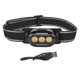 thumbnail image 1 of COB LED Headlamp High Brightness Multifunctional Portable Rechargeable Headlight with Indicators for Camping Fishing, 1 of 5