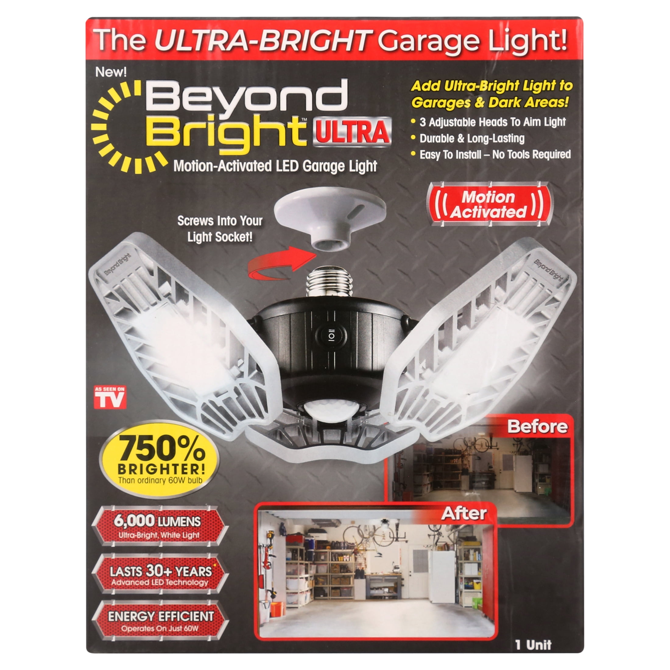 Beyond Bright Super Nova LED Light, 7,500 Lumens, Adjustable