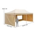 thumbnail image 3 of LEDMOMO Water-Resistant Khaki Canopy Tent with Quick Setup for Parties, 3 of 12