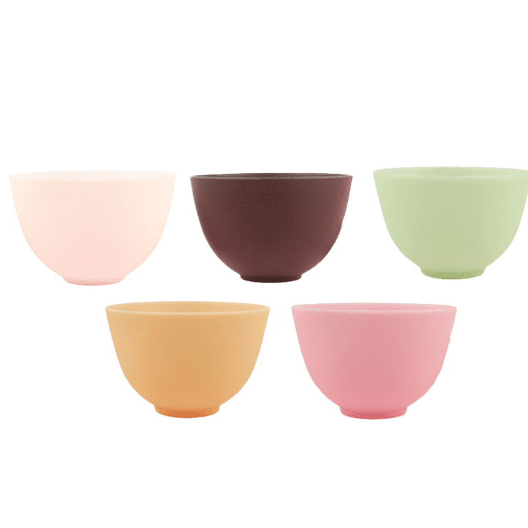5 Pieces Silicone Bowl Facial Mask Mixing Bowl DIY Face Mask Bowl for Home  Use, Facial Mask, Mud Mask and Other Skincare Products (Medium) 