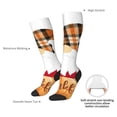 thumbnail image 4 of KLL Autumn Gnomes Print Cool Socks Men's Women's Crew Socks Funny Crazy Novelty Stockings, 4 of 6