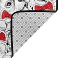 thumbnail image 4 of Area Rugs For Living Room Decor - Cut French Bulldog Red Bow Tie Anti Slip Throw Washable Rugs 3x5 For Bedroom, Soft Indoor Carpet For Bedroom Living Room 60x39In, 4 of 5