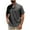 #176-Black, variant on Yaoyar Man Casual Solid-Color Half Button Short Sleeve Standing Collar Shirt Summer Tees Golf Fashion Tops