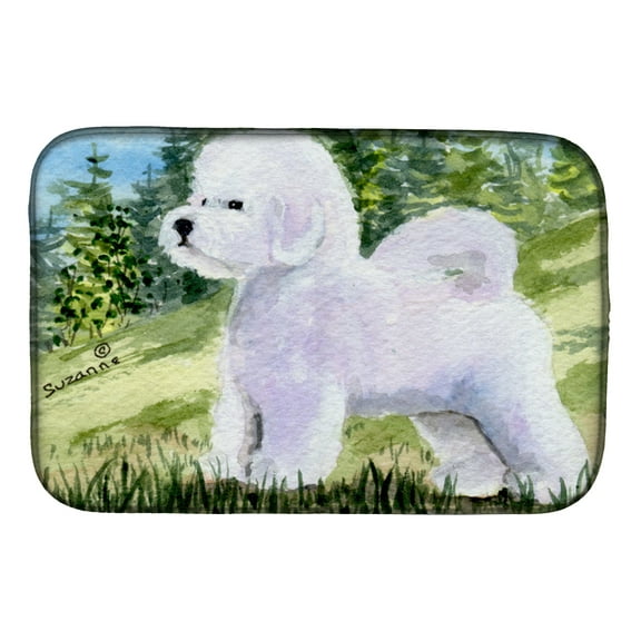 Bichon Frise Dish Drying Mat
