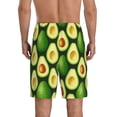 thumbnail image 4 of Lsque Avocado Mens Sleep Pajama Shorts,Short Pajama Pants, Cotton Ultra-Soft Knit-Large, 4 of 9