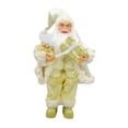 thumbnail image 4 of Figura de Papá Noel de 40 cm (15,75 pulgadas) para decoración navideña. Estatua de Papá Noel de pie para... Caramelo dorado, 4 of 8