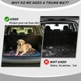 thumbnail image 4 of HUISEFOR Car Trunk Mat, Universal Car Trunk Mat 29" x 39", Mushroom Frog Cargo Mat Rear Trunk Liner Scratchproof Non-Slip Universal Fit for Most Vehicle, 4 of 7