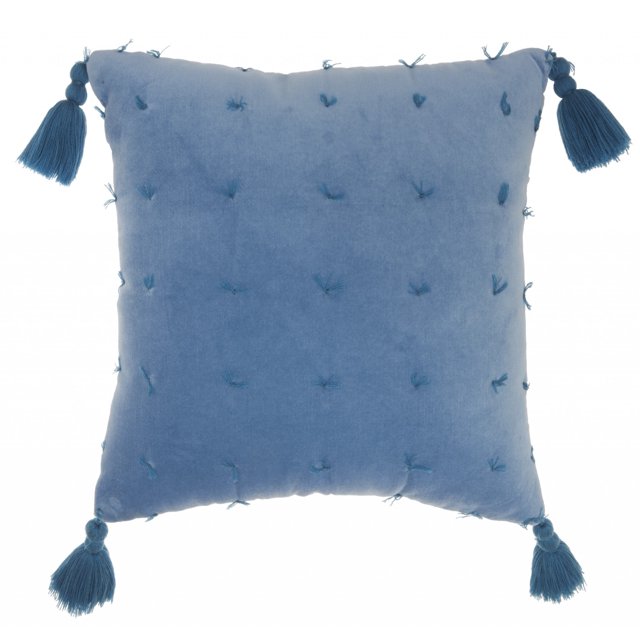 homeroots home decor 385976 Blue Thread Detailed Throw Pillow