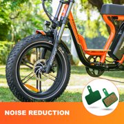 Addmotor Bike Brake Pads, Bicycle Disc Brake Pad for M-65X/M-66X/M-140 R7/M-550/M-70/M-66/M-560/M-430 (1 Pair,Green)