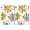 Gold and Gray, variant on 2 Pcs Funny Kitchen Towels,Gold and Gray Flowers Microfiber Dish Towels,Kitchen Tea Towels,Kitchen Towel Set (18" X 26")