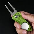 thumbnail image 2 of ENFOURCLASS Foldable 3-in-1 Divot Tool with Groove Cleaner & Ball Marker for Golf Training & Repair, 2 of 10