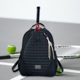 thumbnail image 1 of Bolsa de tenis, mochila organizadora de tenis profesional multiusos, 33 x 15 x 44 cm, gran capacidad, para mujeres y hombres, bolsa de pickleball negro con colgante, 1 of 8