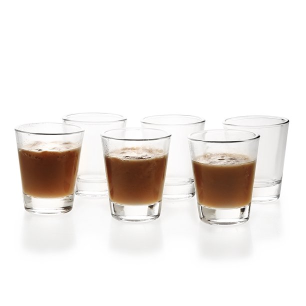 BCnmviku 6 Pack 1.5 oz Shot Glasses Sets with Heavy Base, Clear Shot