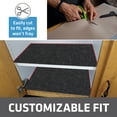 thumbnail image 5 of Drymate Premium Luxury Shelf & Drawer Liner, Thick Cushioned Fabric, Non-Adhesive, Absorbent, Waterproof, Slip-Resistant, Liners for Kitchen Cabinets, Cupboards (11”x50”)(2-Pack)(Charcoal), 5 of 7