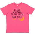 thumbnail image 3 of Inktastic I Love My Papa to the Moon and Back Youth T-Shirt, 3 of 5