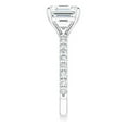 thumbnail image 4 of Pompeii 3 1/3Ct Asscher Cut & Diamond Engagement Ring in White, Yellow, or Rose Gold, 4 of 6