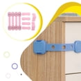 thumbnail image 3 of Inteprter Juego de cerradura autoadhesiva ABS a prueba de bebés para sala de estar, dormitorio, cajón de cocina, mesita de noche, Kit de Cadenas y protecciones para puertas de seguridad, 3 of 6