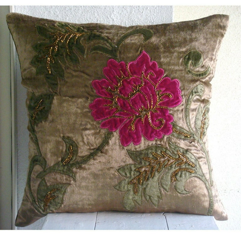 Floral euro hot sale sham
