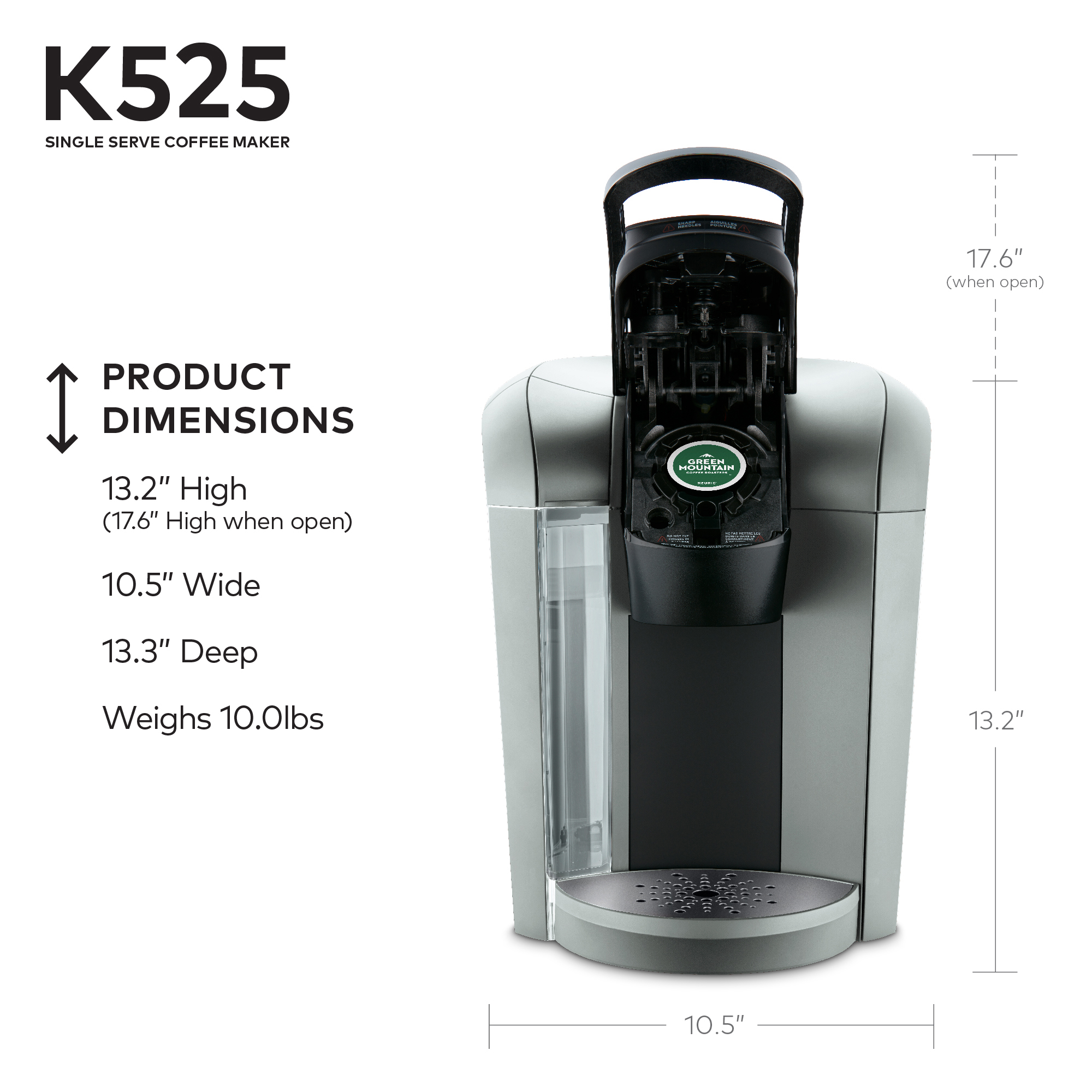 Keurig K525 Single Serve K-Cup Coffee Maker - image 2 of 11