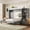 Gray, variant on DTTRA Queen Wood Murphy Bed Cabinet with Adjustable Storage Shelves & Drawer, Gray