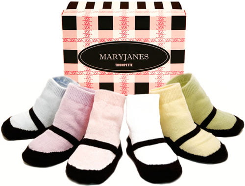 0-12 Months Baby - Assorted Trumpette Baby Girls Jazzy MaryJanes Socks