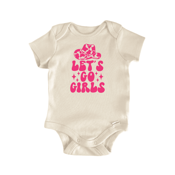 Let'S Go Girls Country Newborn Baby Bodysuit
